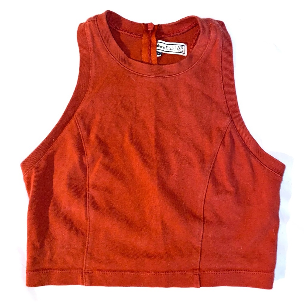 Abercrombie & fitch red crop top